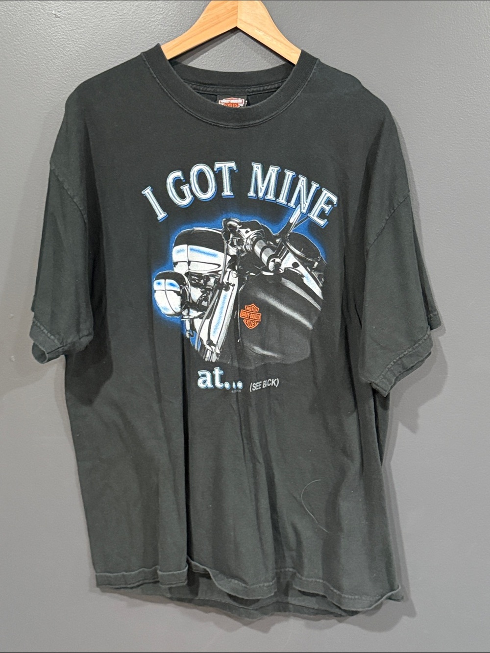 Harley-Davidson Black Short Sleeve 'I Got Mine' Motorcycle Graphic Tee